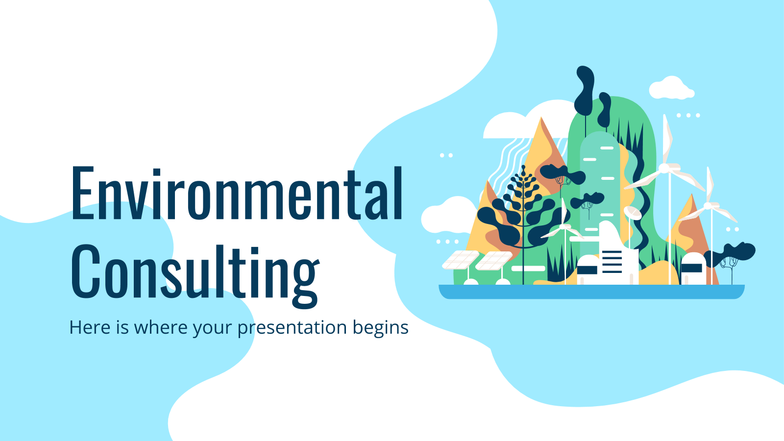 环境咨询PowerPoint模板